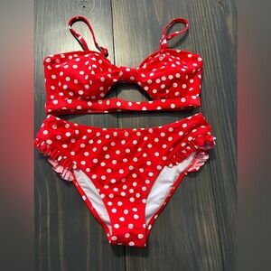 Cupshe Red Polka Dot Bikini